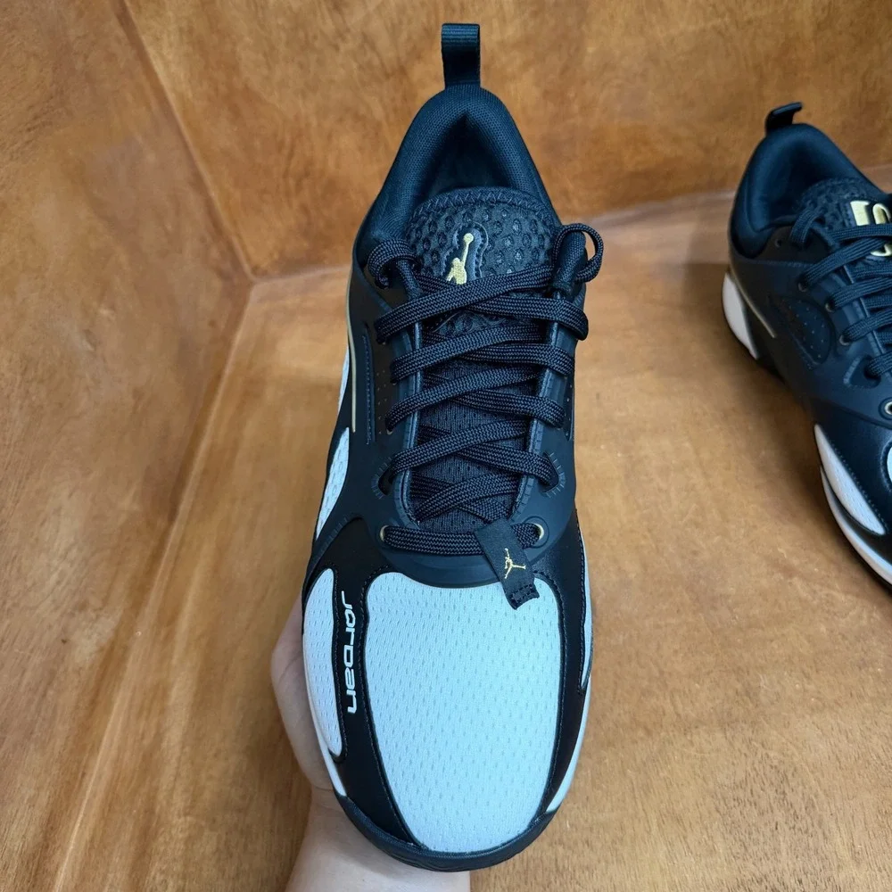 Jordan Heir Classic Basketball Shoes Mens 10 Black Sail Metallic Gold FQ3858-007